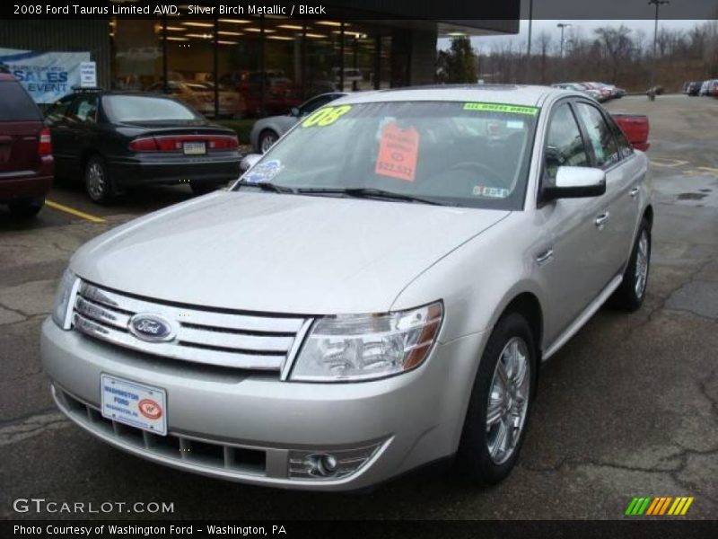 Silver Birch Metallic / Black 2008 Ford Taurus Limited AWD