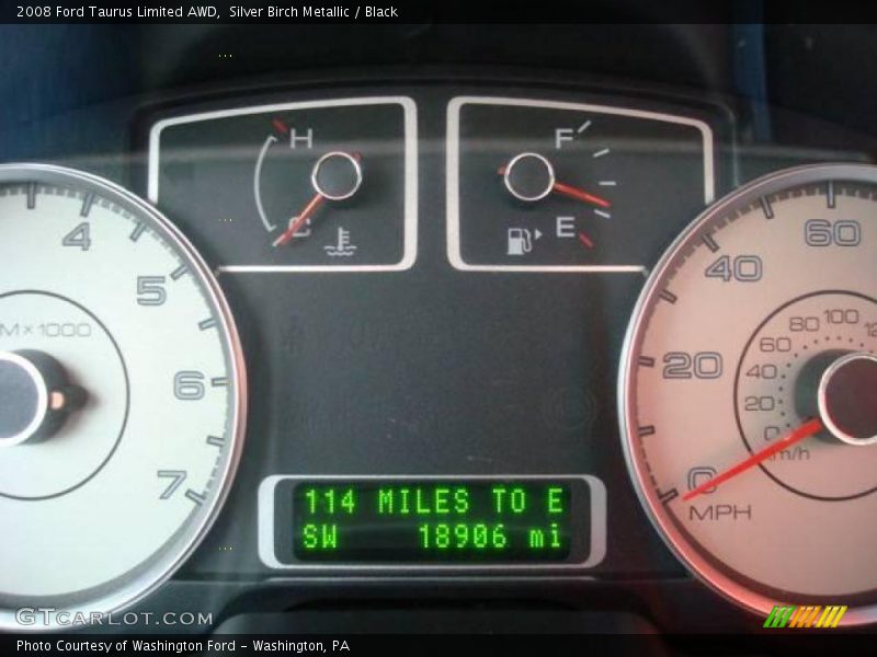 Silver Birch Metallic / Black 2008 Ford Taurus Limited AWD