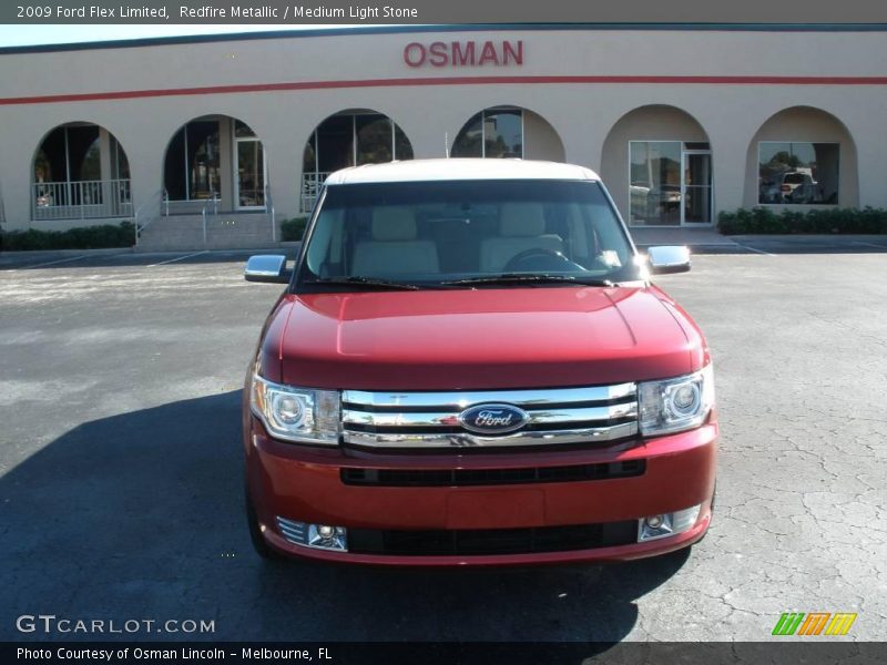 Redfire Metallic / Medium Light Stone 2009 Ford Flex Limited