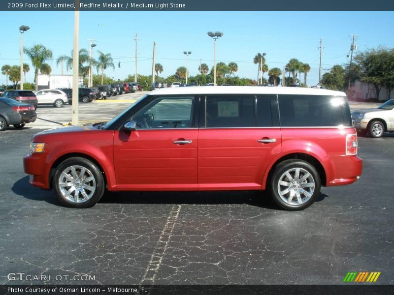 Redfire Metallic / Medium Light Stone 2009 Ford Flex Limited
