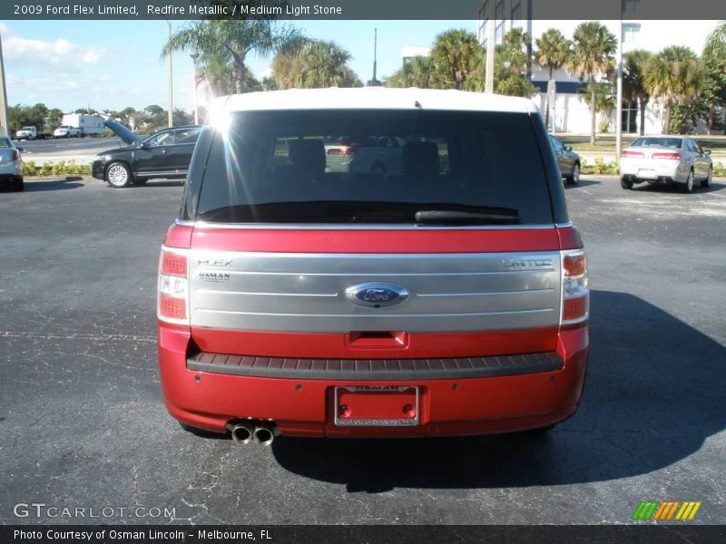 Redfire Metallic / Medium Light Stone 2009 Ford Flex Limited