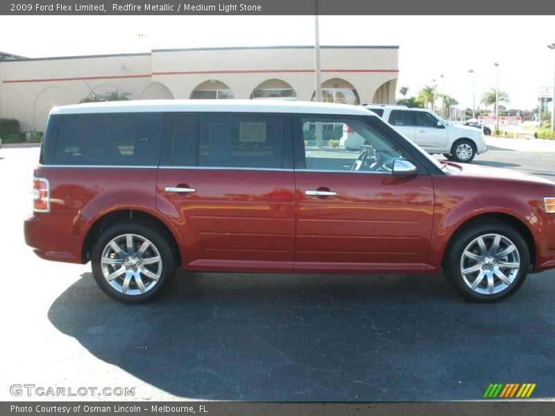 Redfire Metallic / Medium Light Stone 2009 Ford Flex Limited