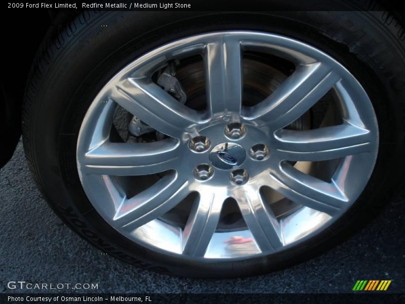 Redfire Metallic / Medium Light Stone 2009 Ford Flex Limited
