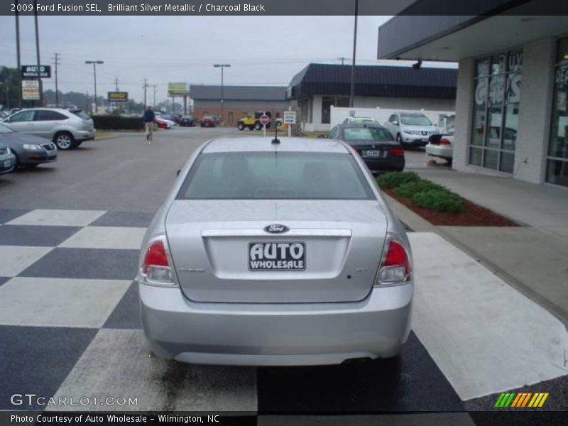 Brilliant Silver Metallic / Charcoal Black 2009 Ford Fusion SEL