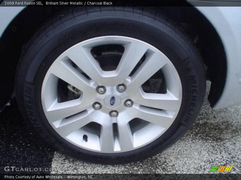 Brilliant Silver Metallic / Charcoal Black 2009 Ford Fusion SEL