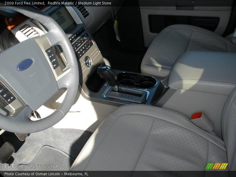 Redfire Metallic / Medium Light Stone 2009 Ford Flex Limited