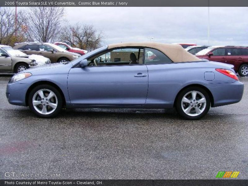 Cosmic Blue Metallic / Ivory 2006 Toyota Solara SLE V6 Convertible