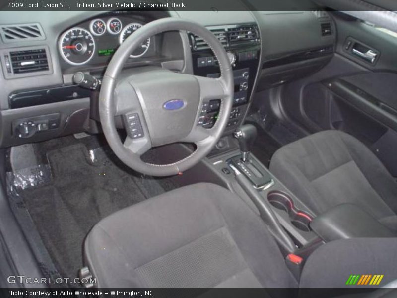 Brilliant Silver Metallic / Charcoal Black 2009 Ford Fusion SEL