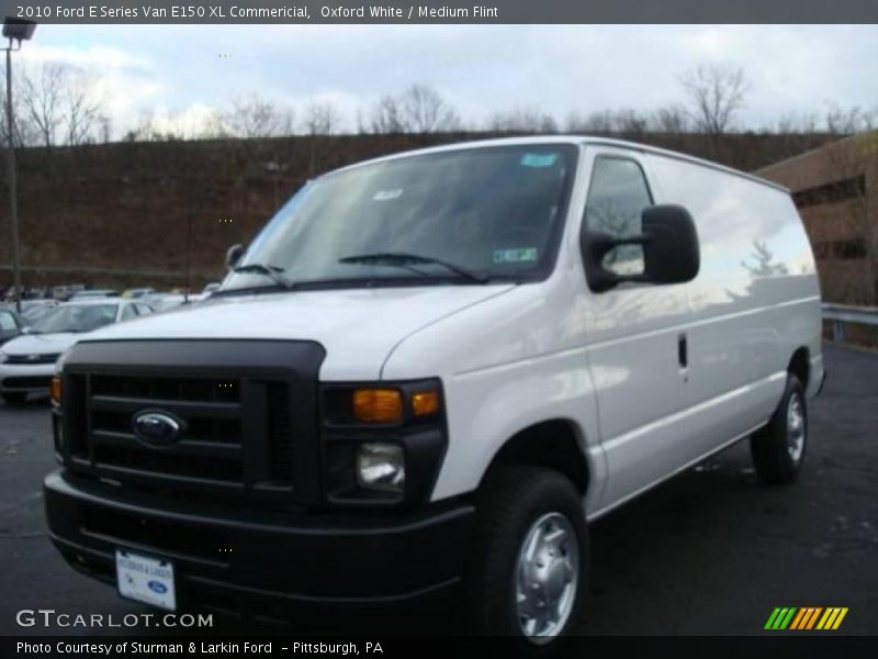 Oxford White / Medium Flint 2010 Ford E Series Van E150 XL Commericial