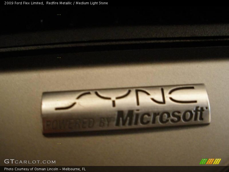 Redfire Metallic / Medium Light Stone 2009 Ford Flex Limited