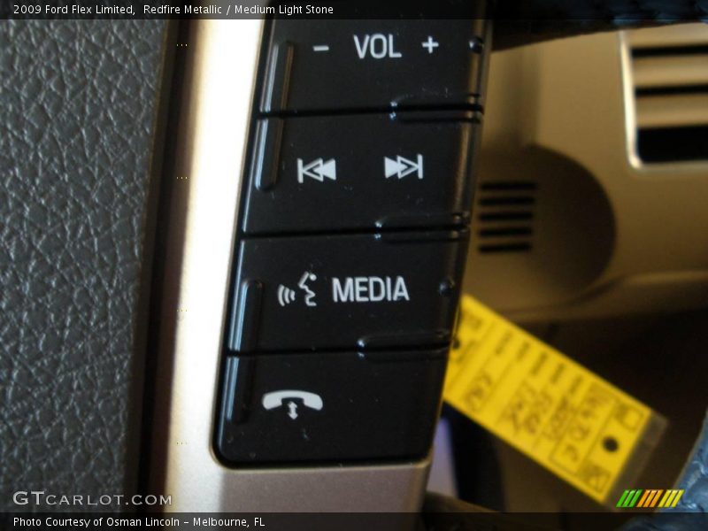 Redfire Metallic / Medium Light Stone 2009 Ford Flex Limited