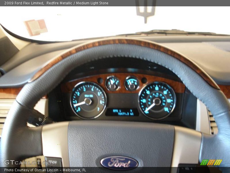 Redfire Metallic / Medium Light Stone 2009 Ford Flex Limited