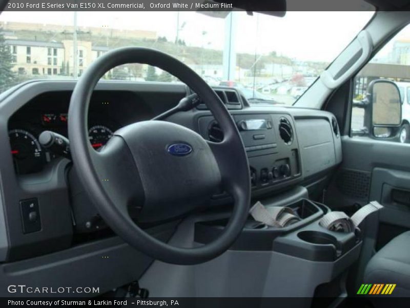 Oxford White / Medium Flint 2010 Ford E Series Van E150 XL Commericial