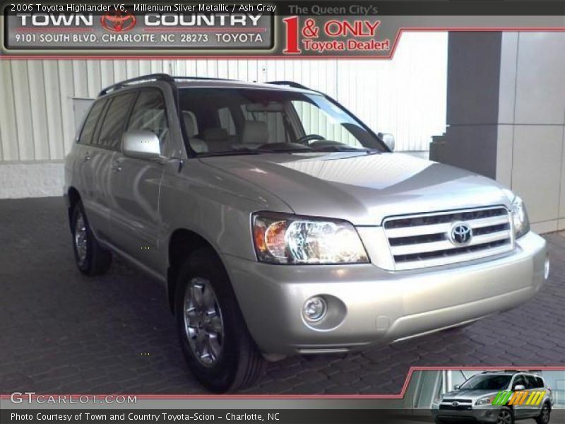 Millenium Silver Metallic / Ash Gray 2006 Toyota Highlander V6