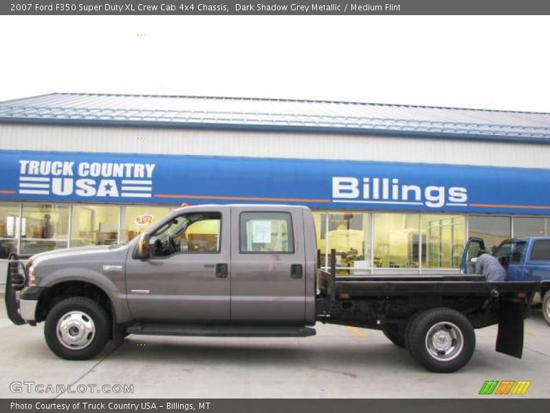 Dark Shadow Grey Metallic / Medium Flint 2007 Ford F350 Super Duty XL Crew Cab 4x4 Chassis