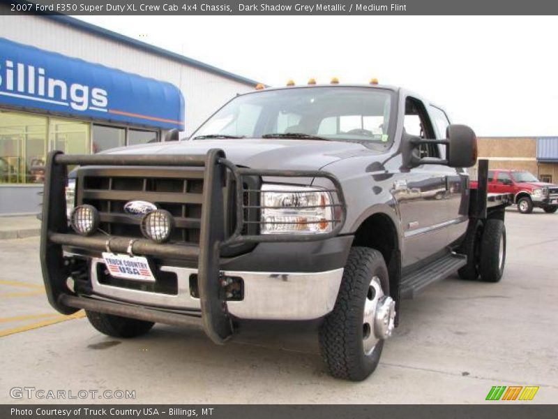 Dark Shadow Grey Metallic / Medium Flint 2007 Ford F350 Super Duty XL Crew Cab 4x4 Chassis