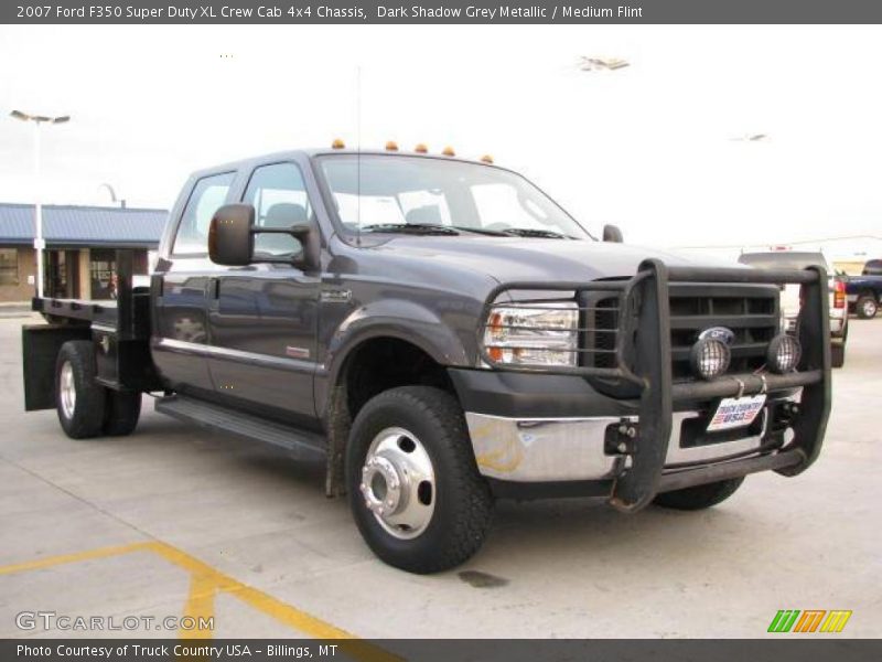 Dark Shadow Grey Metallic / Medium Flint 2007 Ford F350 Super Duty XL Crew Cab 4x4 Chassis