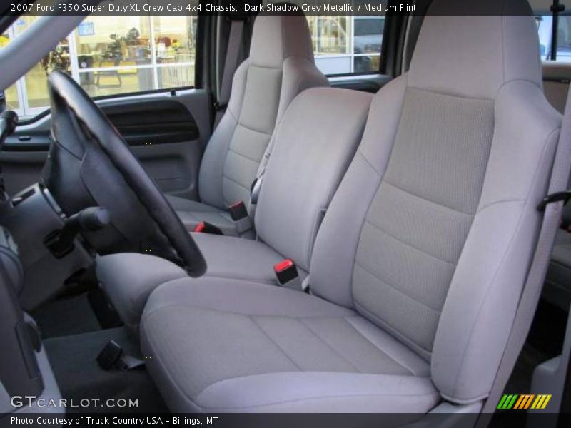 Dark Shadow Grey Metallic / Medium Flint 2007 Ford F350 Super Duty XL Crew Cab 4x4 Chassis