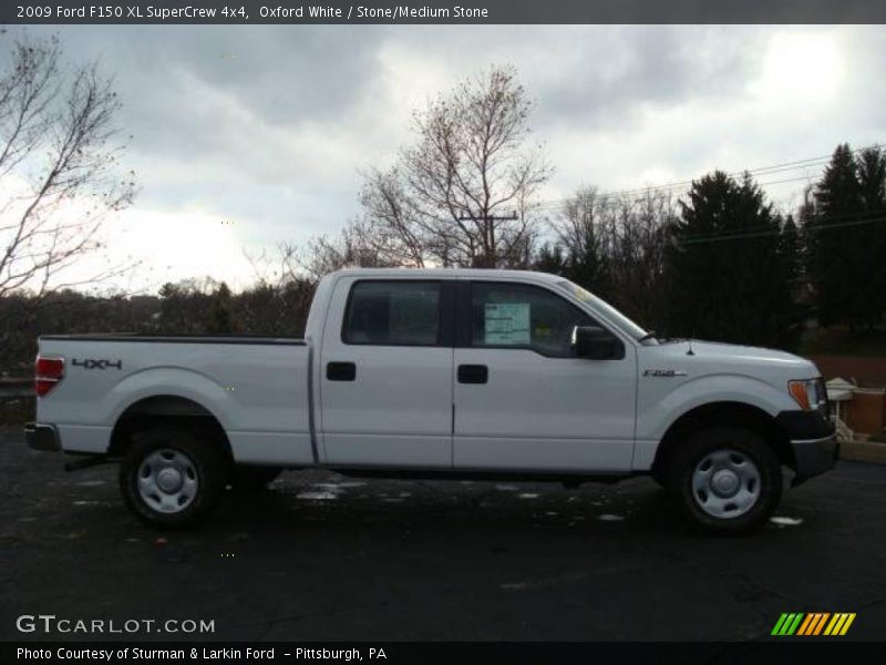 Oxford White / Stone/Medium Stone 2009 Ford F150 XL SuperCrew 4x4