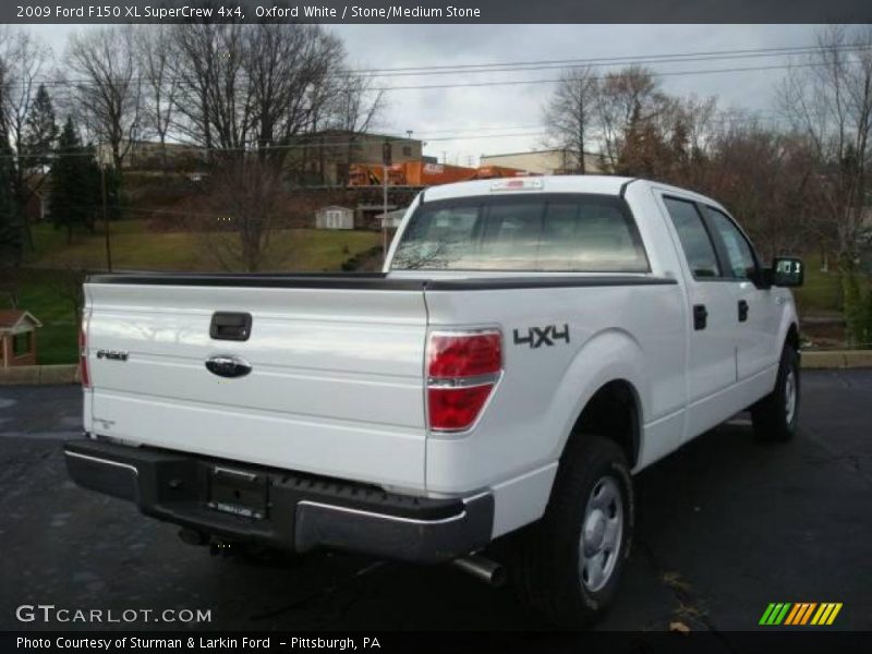 Oxford White / Stone/Medium Stone 2009 Ford F150 XL SuperCrew 4x4