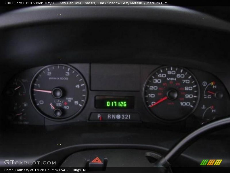 Dark Shadow Grey Metallic / Medium Flint 2007 Ford F350 Super Duty XL Crew Cab 4x4 Chassis