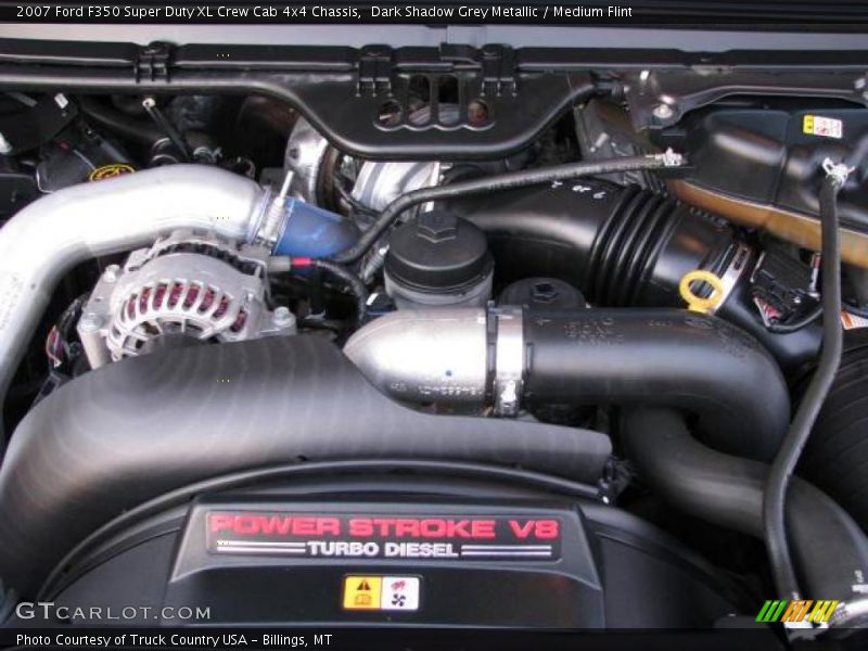 Dark Shadow Grey Metallic / Medium Flint 2007 Ford F350 Super Duty XL Crew Cab 4x4 Chassis