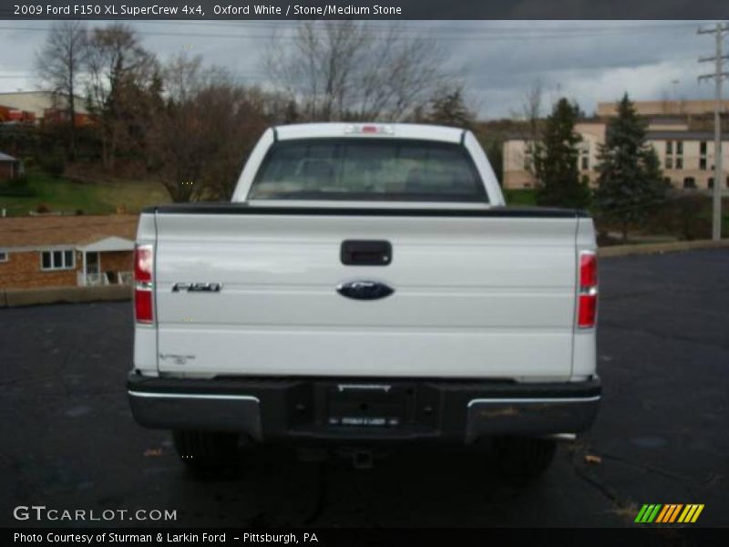 Oxford White / Stone/Medium Stone 2009 Ford F150 XL SuperCrew 4x4