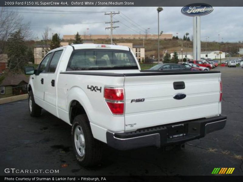 Oxford White / Stone/Medium Stone 2009 Ford F150 XL SuperCrew 4x4