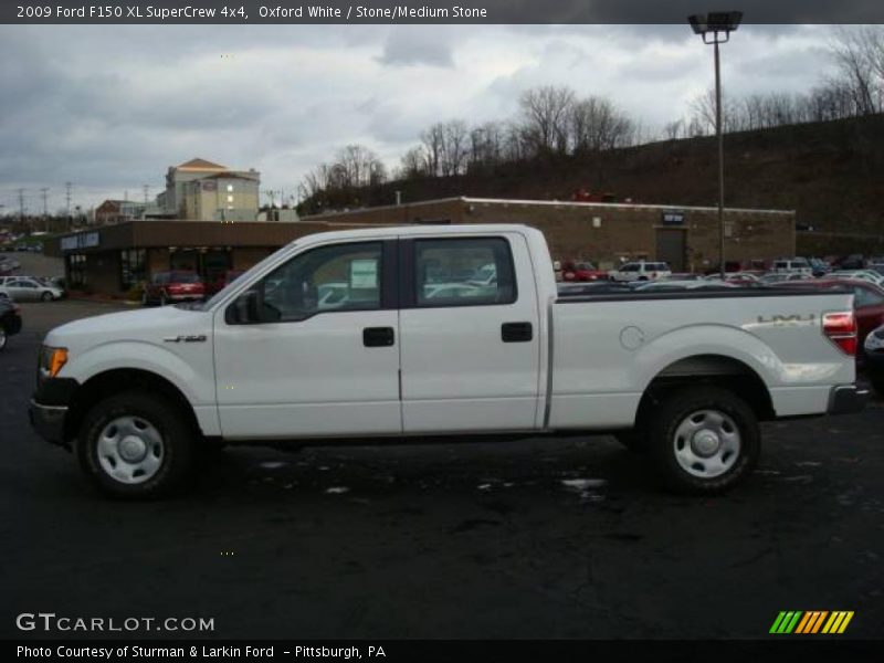 Oxford White / Stone/Medium Stone 2009 Ford F150 XL SuperCrew 4x4