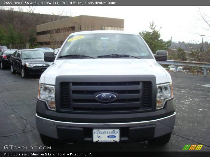 Oxford White / Stone/Medium Stone 2009 Ford F150 XL SuperCrew 4x4