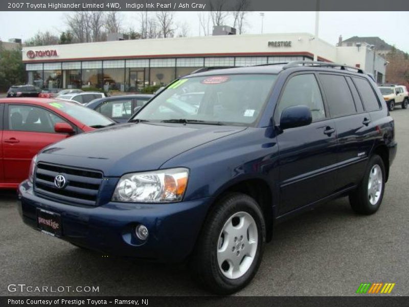 Indigo Ink Pearl / Ash Gray 2007 Toyota Highlander Limited 4WD