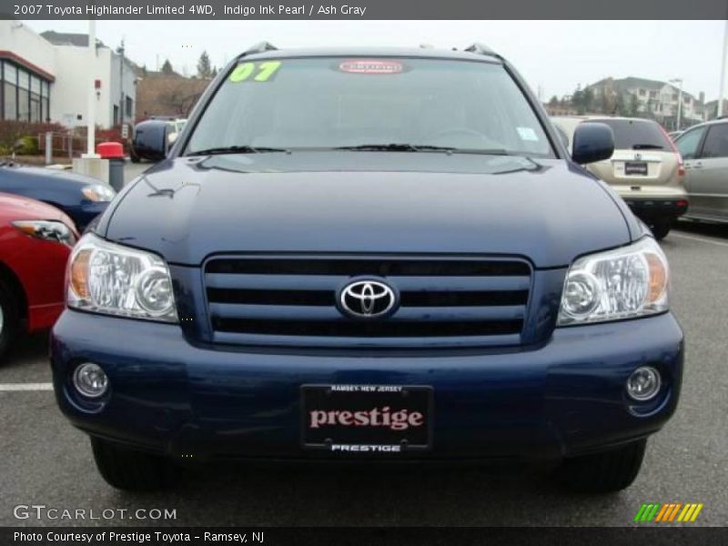 Indigo Ink Pearl / Ash Gray 2007 Toyota Highlander Limited 4WD