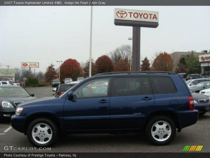 Indigo Ink Pearl / Ash Gray 2007 Toyota Highlander Limited 4WD
