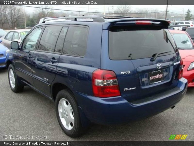 Indigo Ink Pearl / Ash Gray 2007 Toyota Highlander Limited 4WD