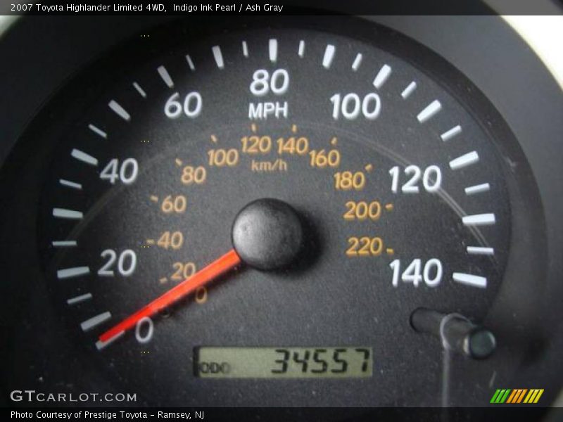 Indigo Ink Pearl / Ash Gray 2007 Toyota Highlander Limited 4WD