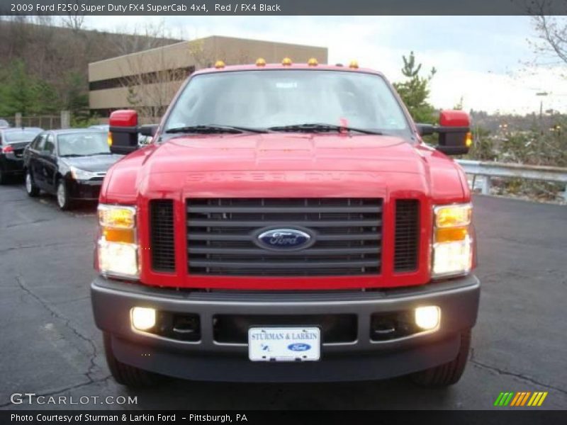 Red / FX4 Black 2009 Ford F250 Super Duty FX4 SuperCab 4x4