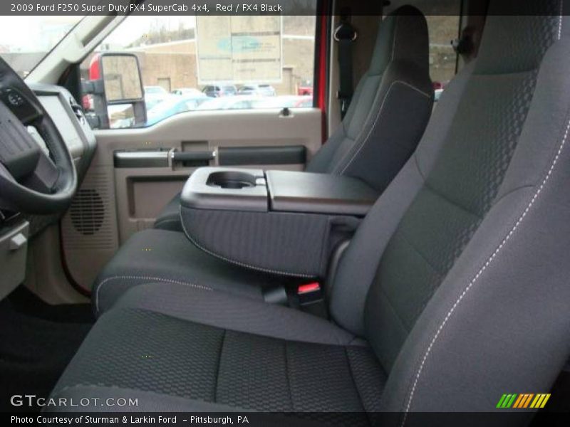 Red / FX4 Black 2009 Ford F250 Super Duty FX4 SuperCab 4x4