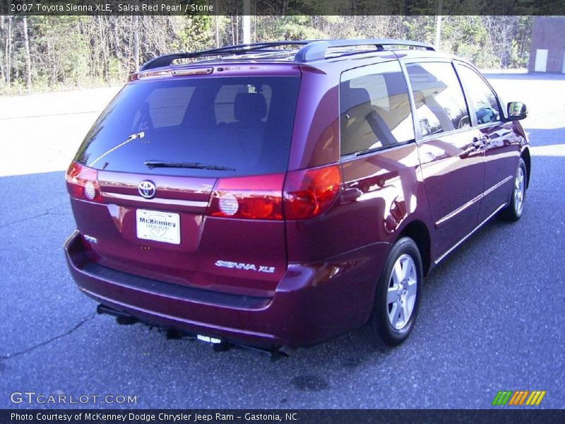 Salsa Red Pearl / Stone 2007 Toyota Sienna XLE