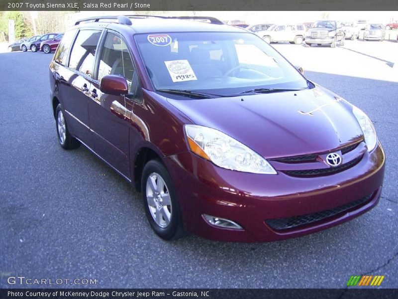 Salsa Red Pearl / Stone 2007 Toyota Sienna XLE