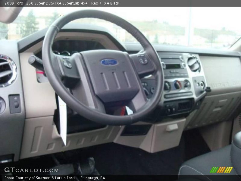 Red / FX4 Black 2009 Ford F250 Super Duty FX4 SuperCab 4x4