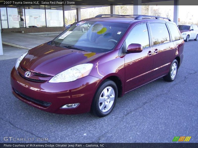 Salsa Red Pearl / Stone 2007 Toyota Sienna XLE