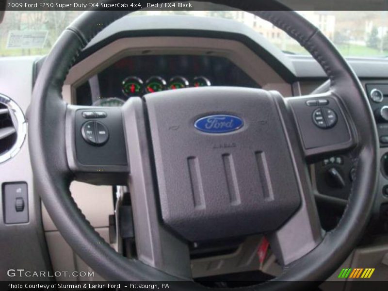 Red / FX4 Black 2009 Ford F250 Super Duty FX4 SuperCab 4x4