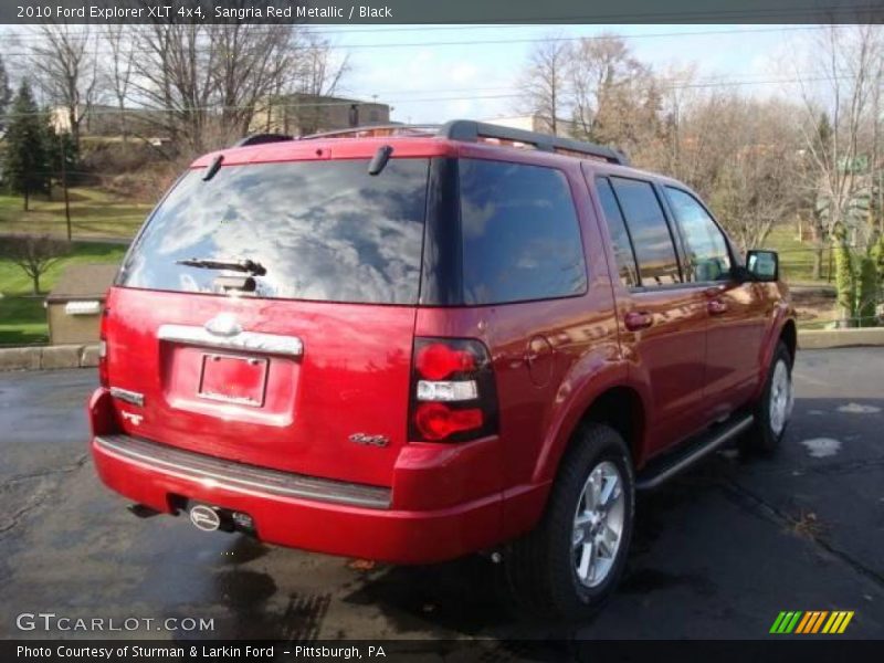 Sangria Red Metallic / Black 2010 Ford Explorer XLT 4x4