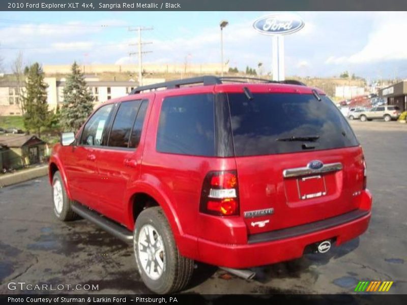 Sangria Red Metallic / Black 2010 Ford Explorer XLT 4x4