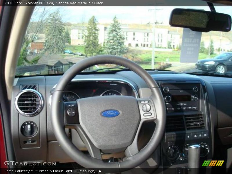 Sangria Red Metallic / Black 2010 Ford Explorer XLT 4x4