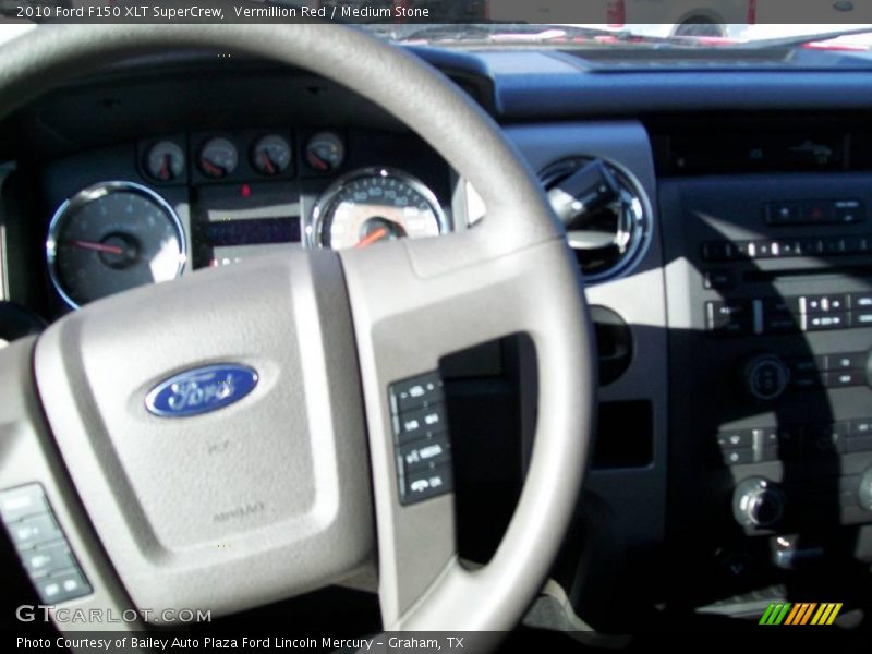 Vermillion Red / Medium Stone 2010 Ford F150 XLT SuperCrew