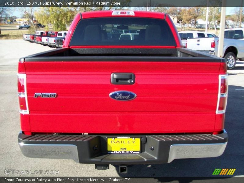 Vermillion Red / Medium Stone 2010 Ford F150 XLT SuperCrew