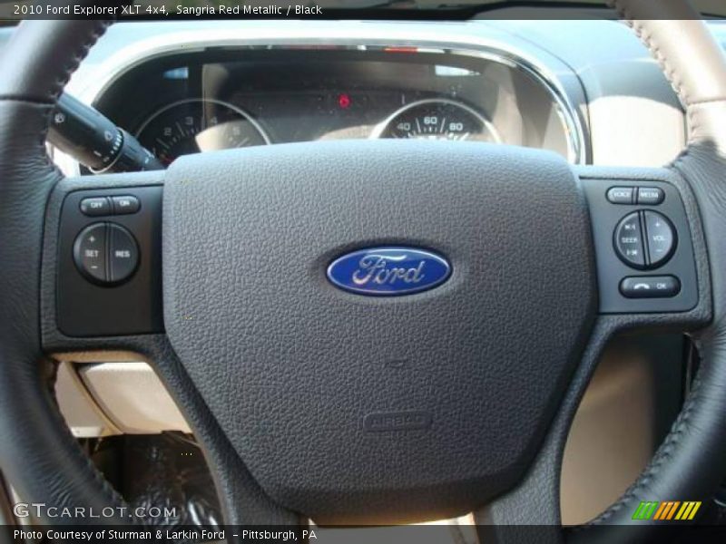 Sangria Red Metallic / Black 2010 Ford Explorer XLT 4x4