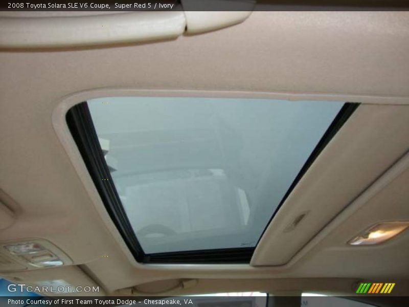 Super Red 5 / Ivory 2008 Toyota Solara SLE V6 Coupe