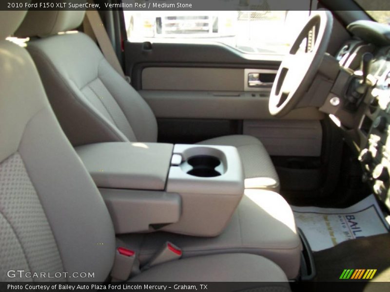 Vermillion Red / Medium Stone 2010 Ford F150 XLT SuperCrew